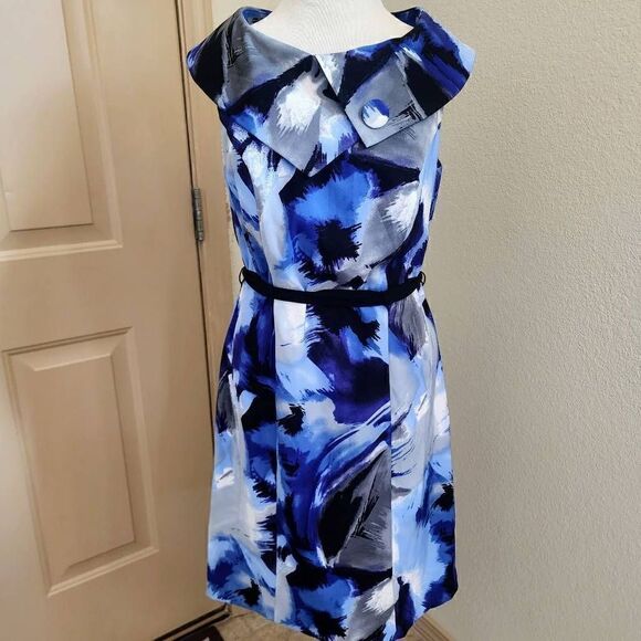 Dressbarn watercolor dress size 10 - Picture 1 of 6